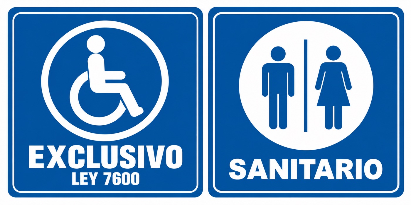 Señales informativas: accesibilidad y servicios sanitarios